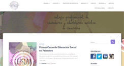 Desktop Screenshot of educacionsocialcanarias.org