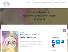 Tablet Screenshot of educacionsocialcanarias.org
